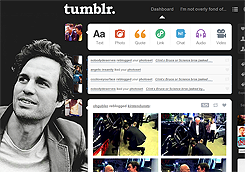 Tumblr dashboard: Mark Ruffalo #2