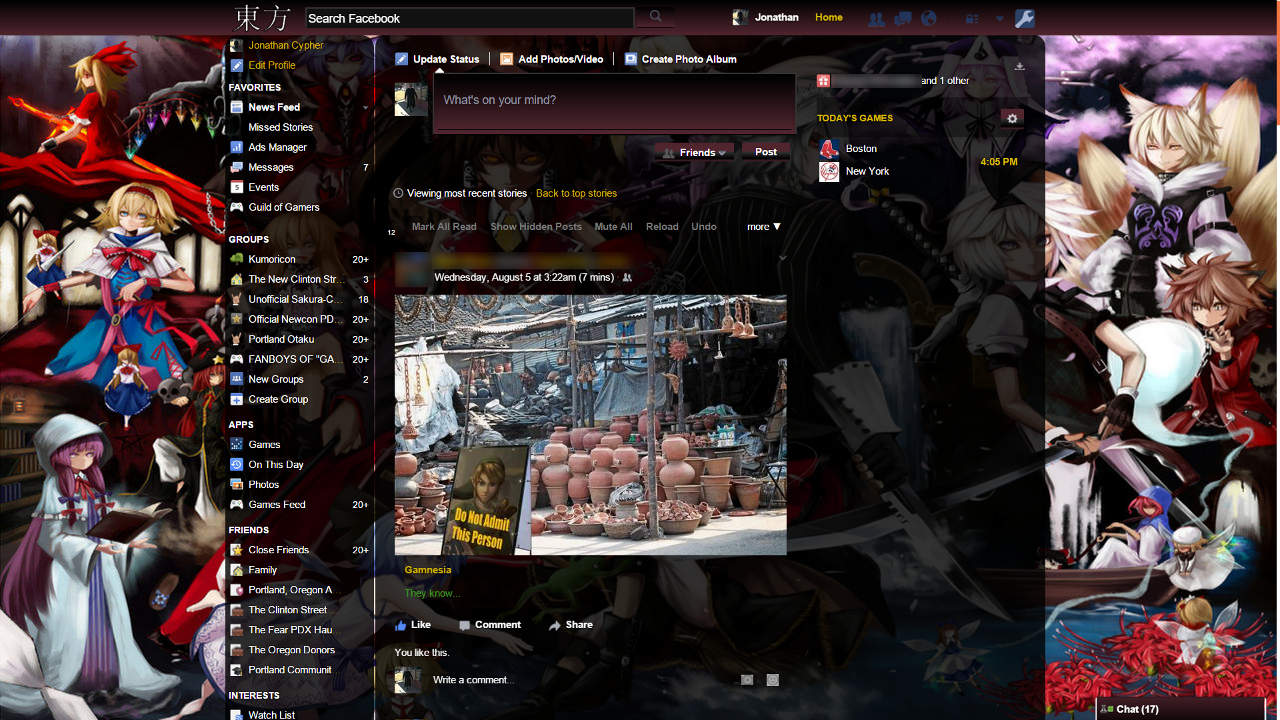 Touhouvania Facebook