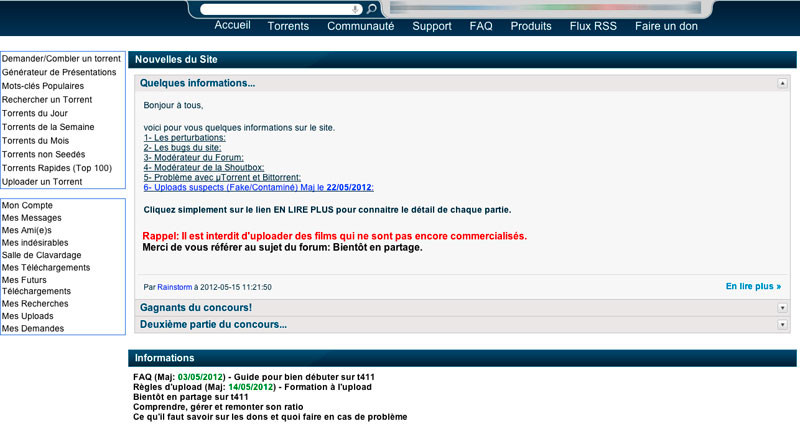 Torrent411 - improved version