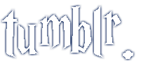 Tumblr logo - Harry Potter font {white}