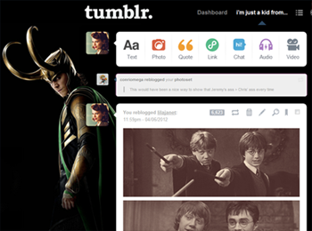 Tumblr Dashboard - Loki