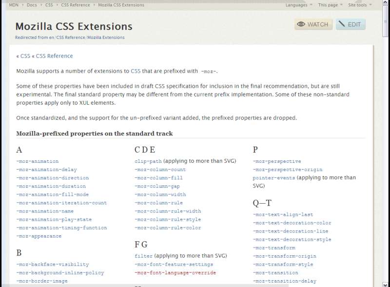 Hide header - Mozilla Developer Network