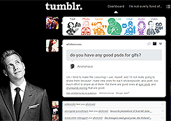 Tumblr dashboard: Suits - Harvey Specter