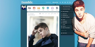Justin Bieber Tumblr dashboard theme ps/