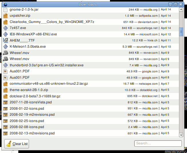 Slim Download List 