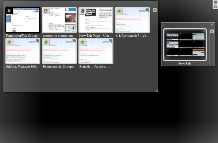 Panorama/Tab Groups View  - After Dark... - Fx 4+