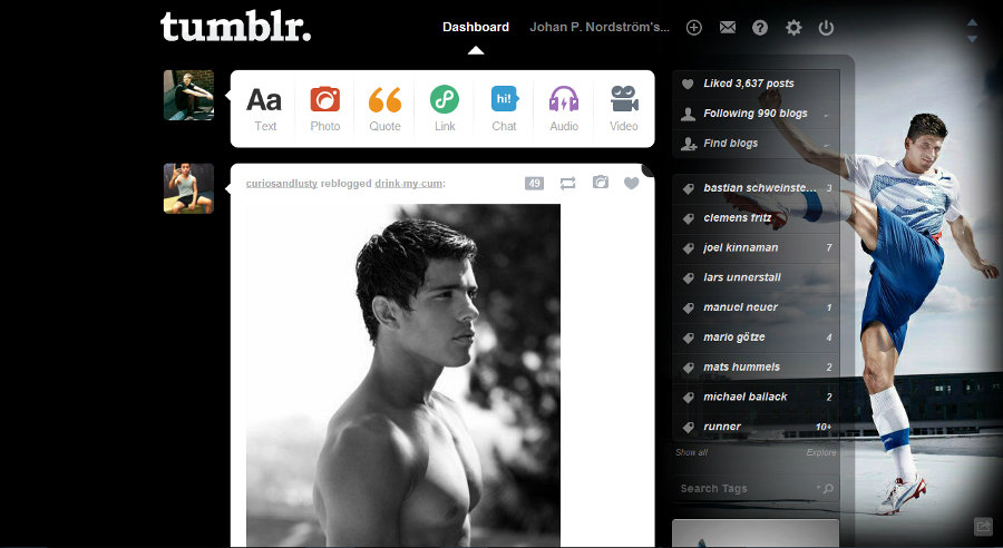 Tumblr - Mario Gomez for Puma (Black 05)