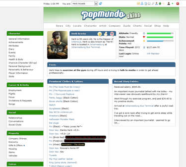 Popmundo 2 Skin: Pure (InDev)