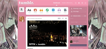Tumblr theme: Megurine Luka in Tears
