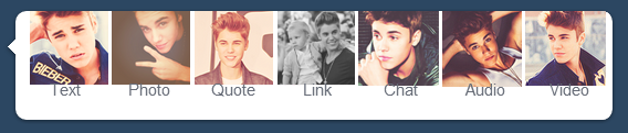 Justin Bieber - Tumblr Dashboard Icons Theme II
