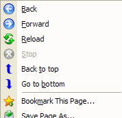 Back to Top - show v5 context menu icons