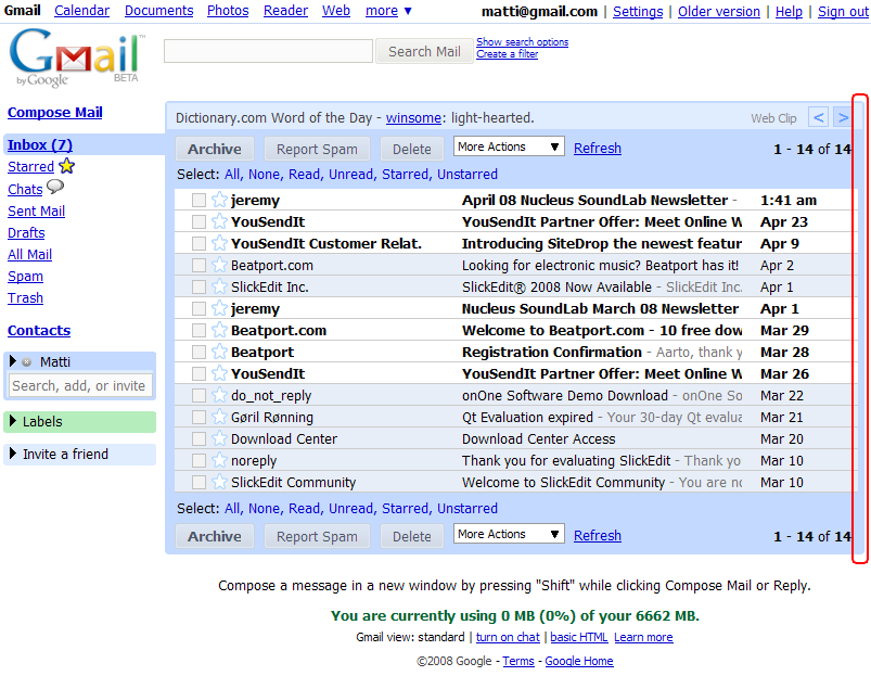 Gmail2 Cleaner and Tweaker 2