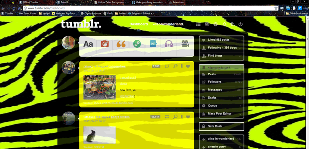 Yellow Zebra Background