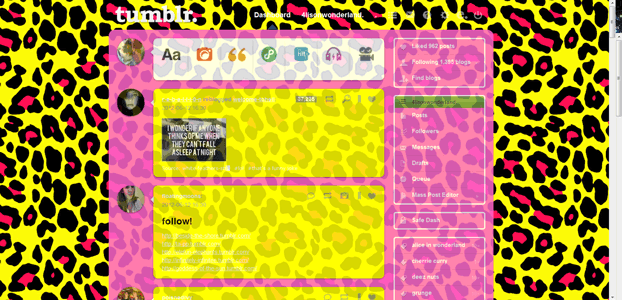 Yellow & Pink Cheetah Print Theme