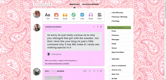 Pink Pattern Dash