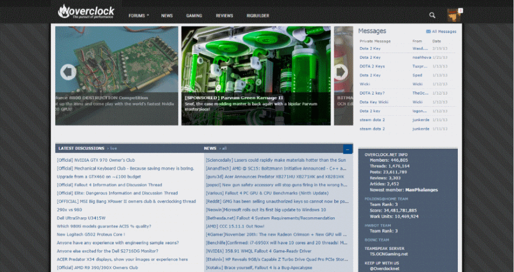 Overclock.net Dark Background