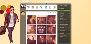 Nick Jonas in LAX Dashboard theme