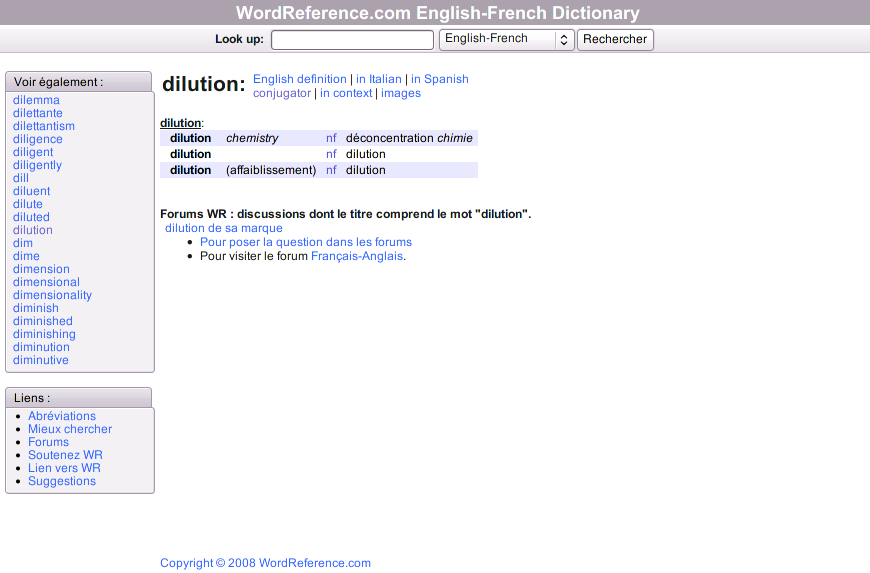 WordReference.com: native and slimmed (beta)