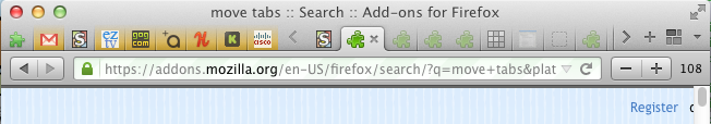 Firefox Green Urlbar @ https