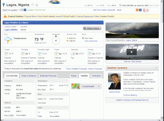 Hide header - Weather Underground
