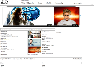 Fox.com - White Style Background (Calibri) (Light)
