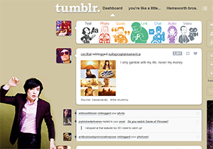Tumblr dashboard: Ezra Miller