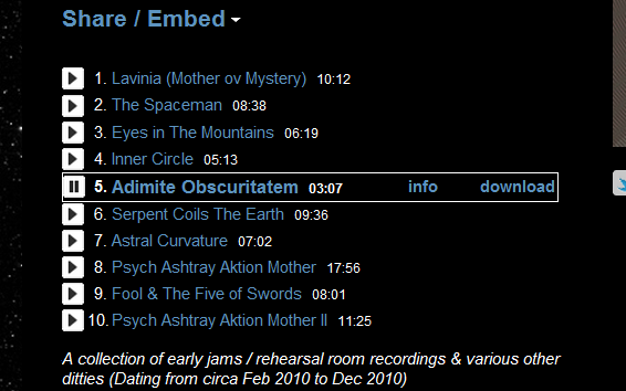 @Bandcamp:  Border on Currently Playing Song