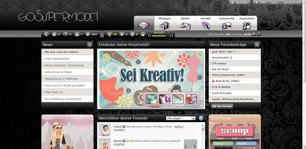 goSupermodel (dark) (for Google Chrome)