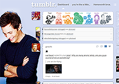 Tumblr dashboard: James Marsden #1