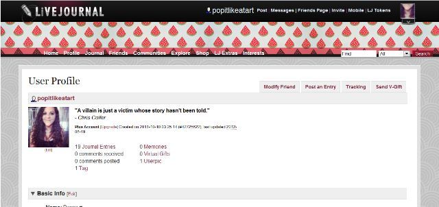 Livejournal Modern (Pink, Watermelon, and Circles)