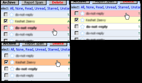 Gmail - Customize message record colors