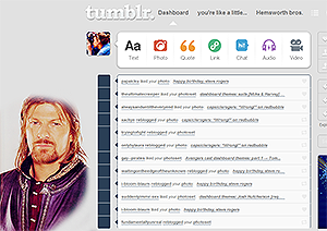 Tumblr dashboard: Boromir