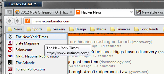 Bookmarks Toolbar Autohide with Hover - (Windows)