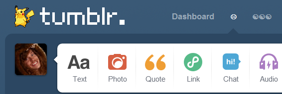 Pikachu ANIMATED Tumblr Logo