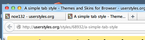 A simple tab style