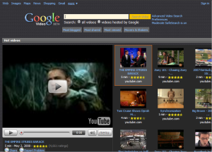 Google Video - Dark Carbon Theme