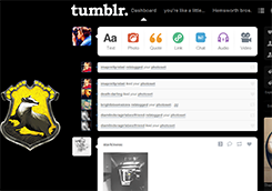Tumblr dashboard: Hufflepuff