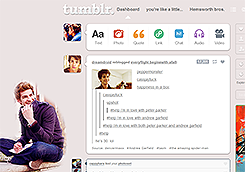 Tumblr dashboard: Andrew Garfield #1