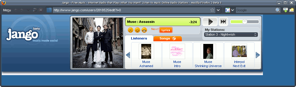 Jango Free Music Internet Radio Cleaner