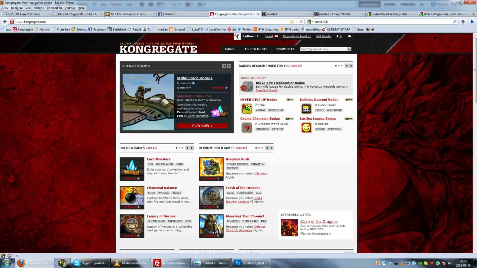 Kongregate - Lidborn