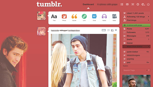 Andrew Garfield Dashboard Theme
