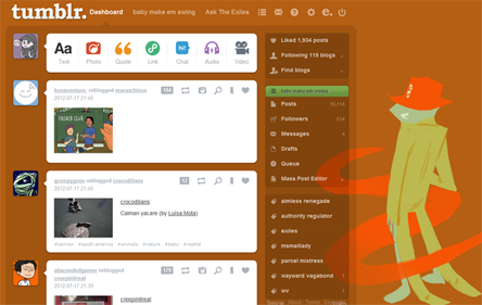 Tumblr Dashboard - Fin (Homestuck)