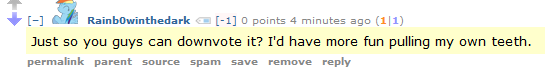 Downvotes!