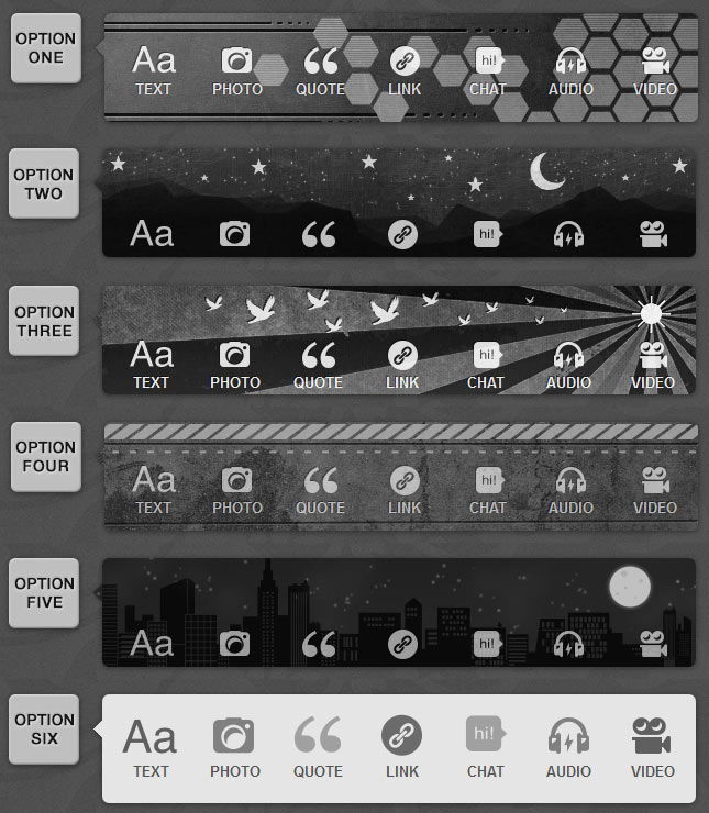 Greyscale Dashboard Icons