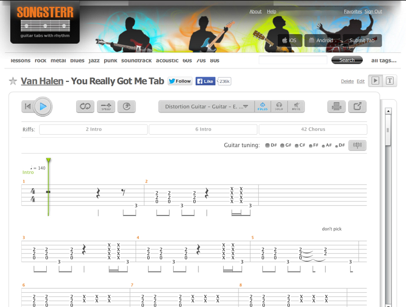 Songsterr - old version