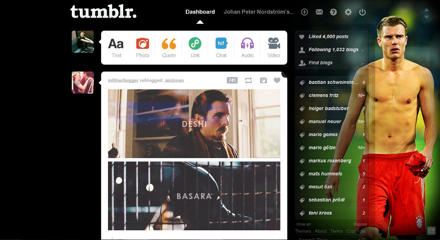 Tumblr - Holger Badstuber (Black 03 Shirtless)