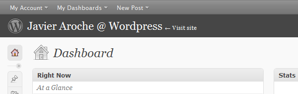 Hide Wordpress.com Dashboard tips