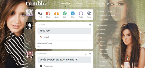 Theme dash Ashley Tisdale
