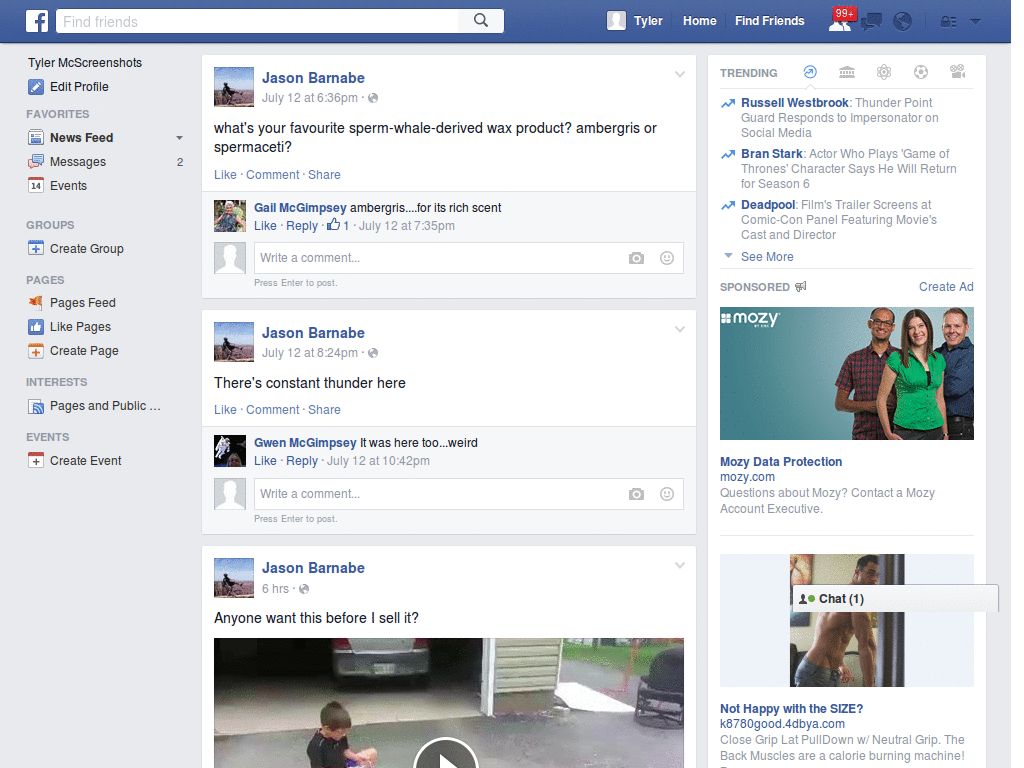 Facebook efficient & usable - messaging only