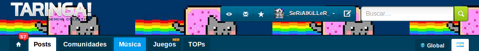 taringa header nyan cat